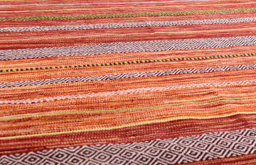 Orange Scandinavian Rug x 2:00 1:40