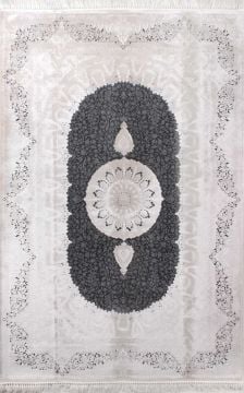 Siyah Göbekli Bambu Halı