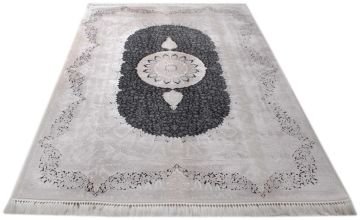 Siyah Göbekli Bambu Halı