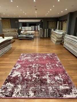 Fuşya Renk Modern Salon Halısı