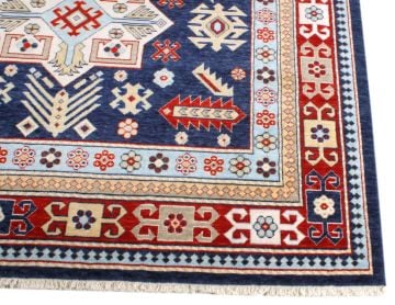 Kazak Halısı Desenli Yün Makine Halısı