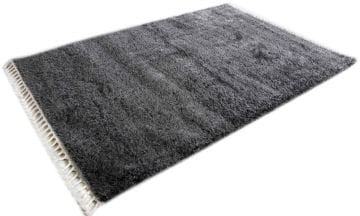 Yumuşak Dokulu Modern Siyah Comfort Halı