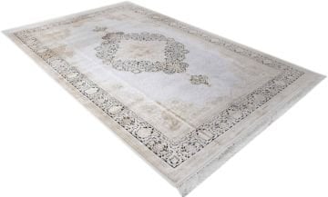 Madalyon Desenli Şık Bambu Halı