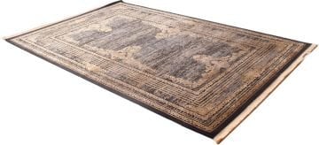Antrasit Antik Gold Bambu Halı