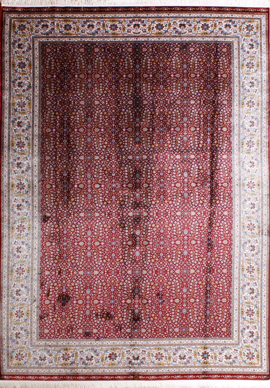 Hereke Desenli Bambu İpek Halı