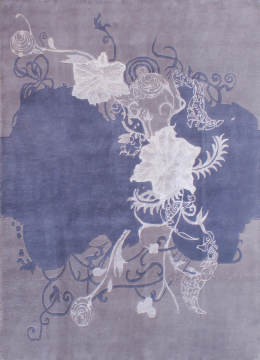 Özel Motifli Modern Yatak Odası Halısı 1.70 x 2.40