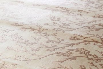 Yoğun İpek Desenli Salon Halısı