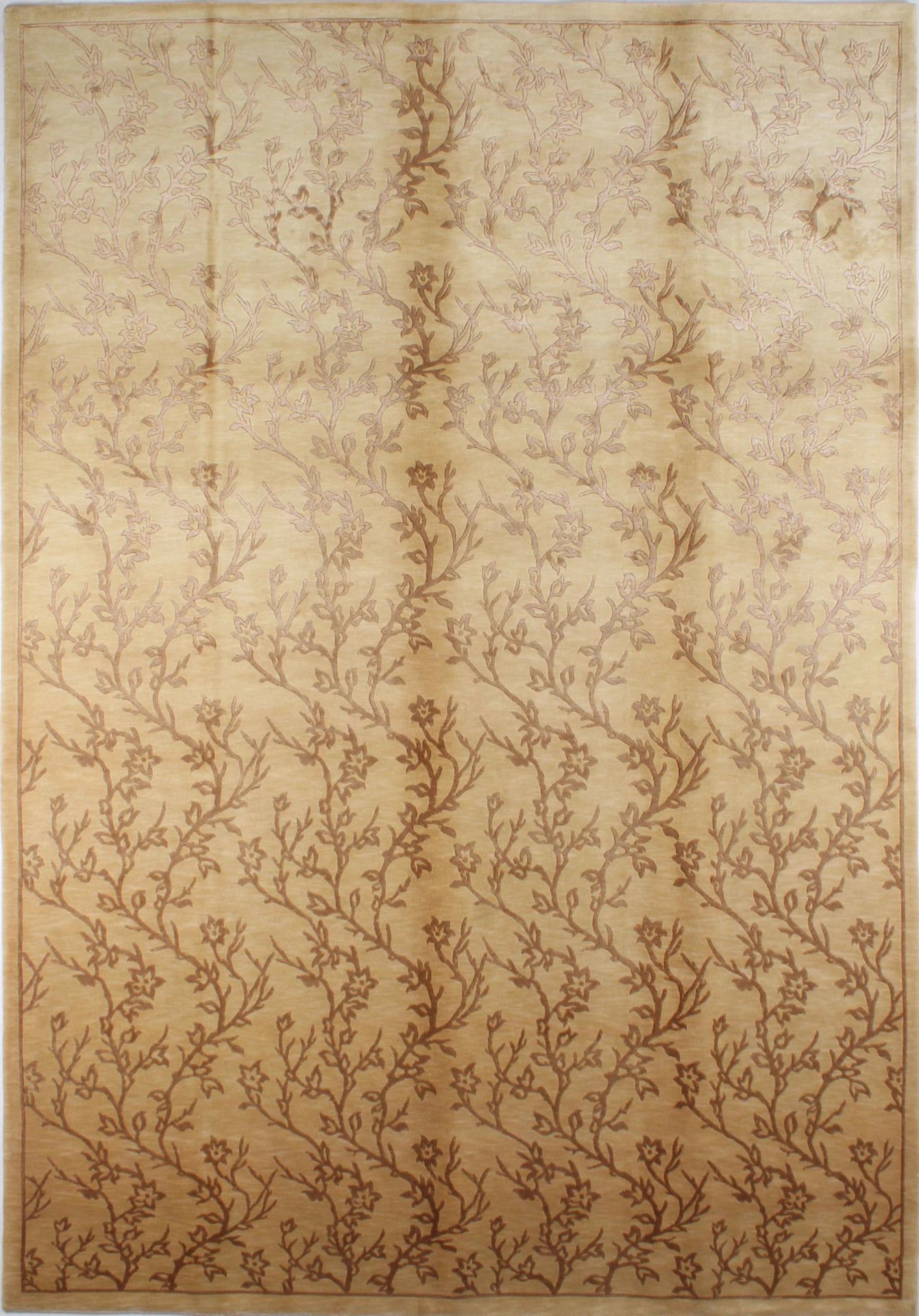 Yoğun İpek Desenli Salon Halısı