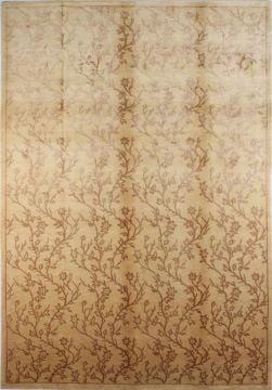 Yoğun İpek Desenli Salon Halısı