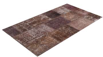 Kahverengi Patchwork Halı