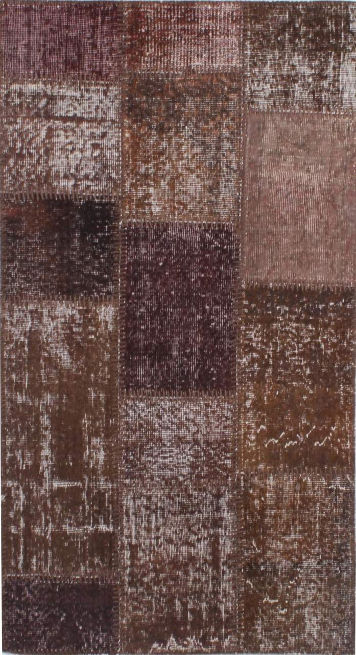 Kahverengi Patchwork Halı