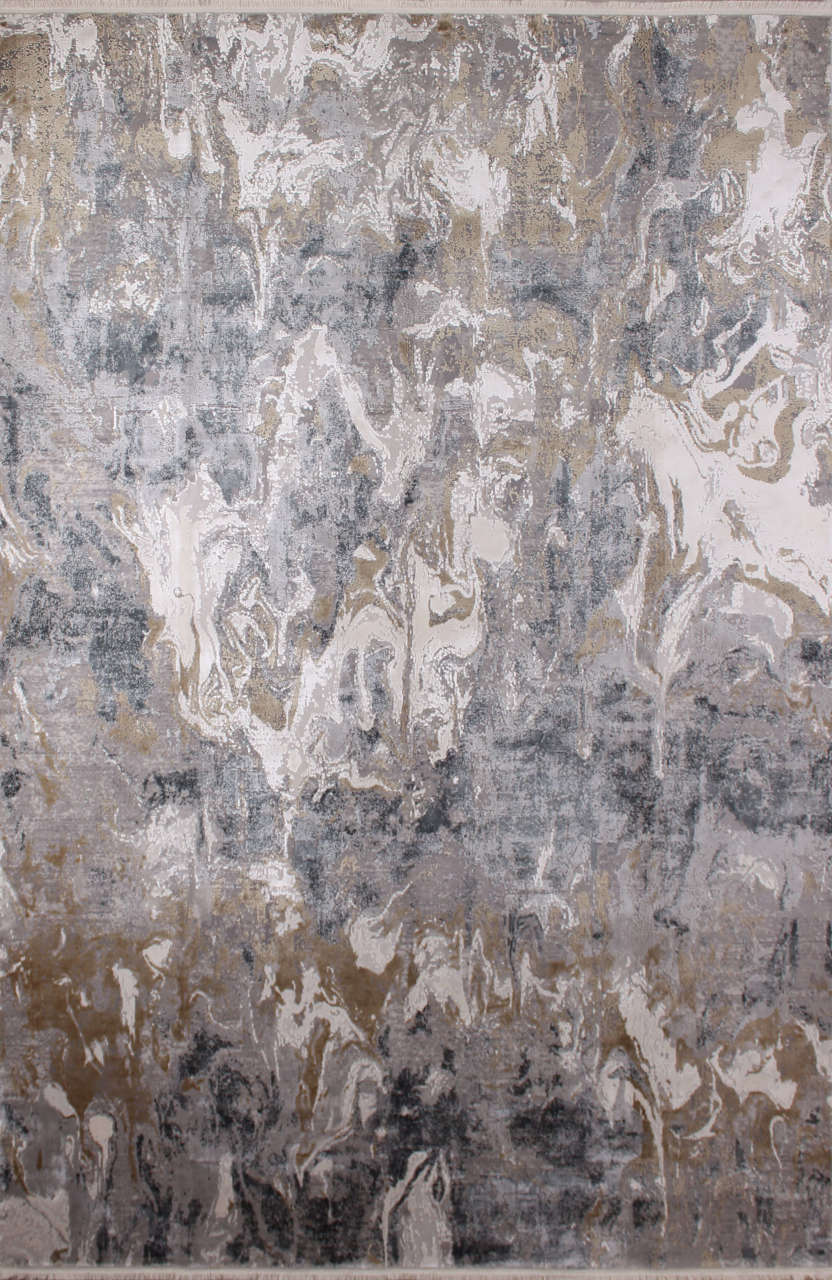 Soyut Desenli Bambu Halı