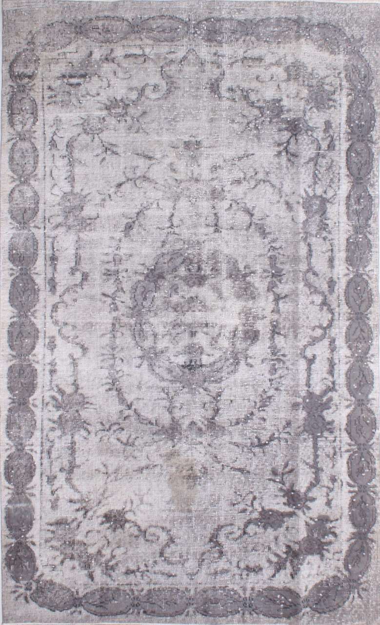 Kenar Bordürü Desenli Retro Halı