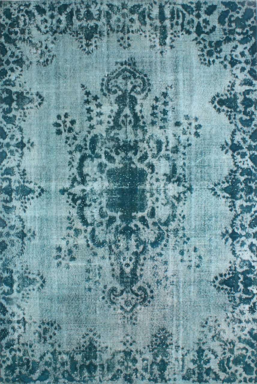 Turkuaz Yeşil Vintage Halı