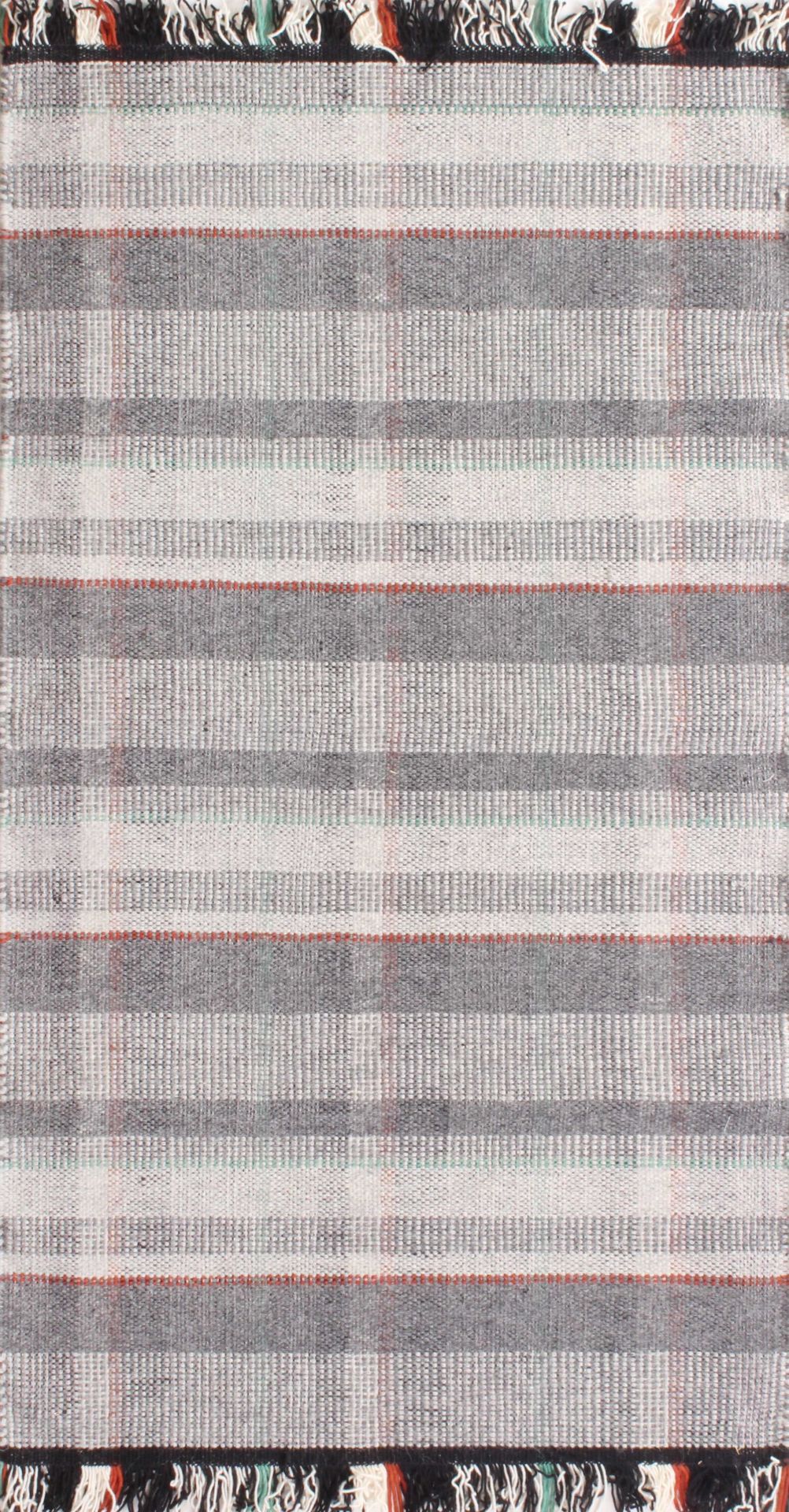Gri Detaylı El Dokuması Kilim