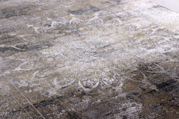 Ortası Motifli Açık Renk Bambu Halı