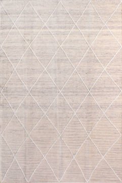 Krem Çapraz Çizgili Kilim