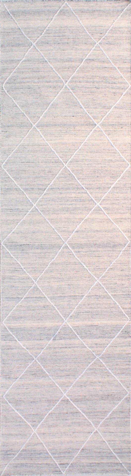 Krem Çapraz Çizgili Kilim