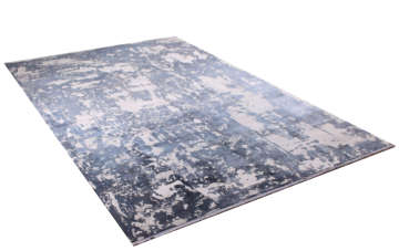 Lacivert Desenli Modern Bambu Halı 2.00 x 2.90