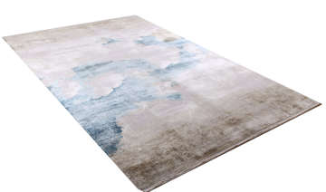 Bulut Desenli Bambu Halı