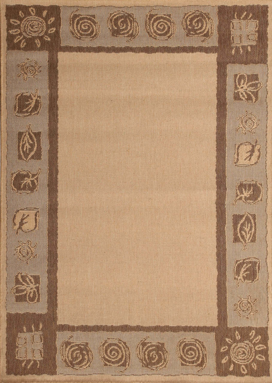 Kenarı Desenli Hasır Halı