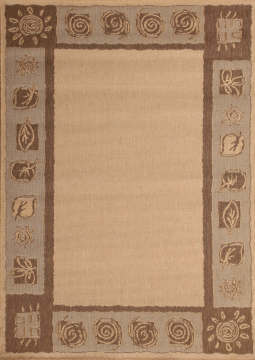 Kenarı Desenli Hasır Halı