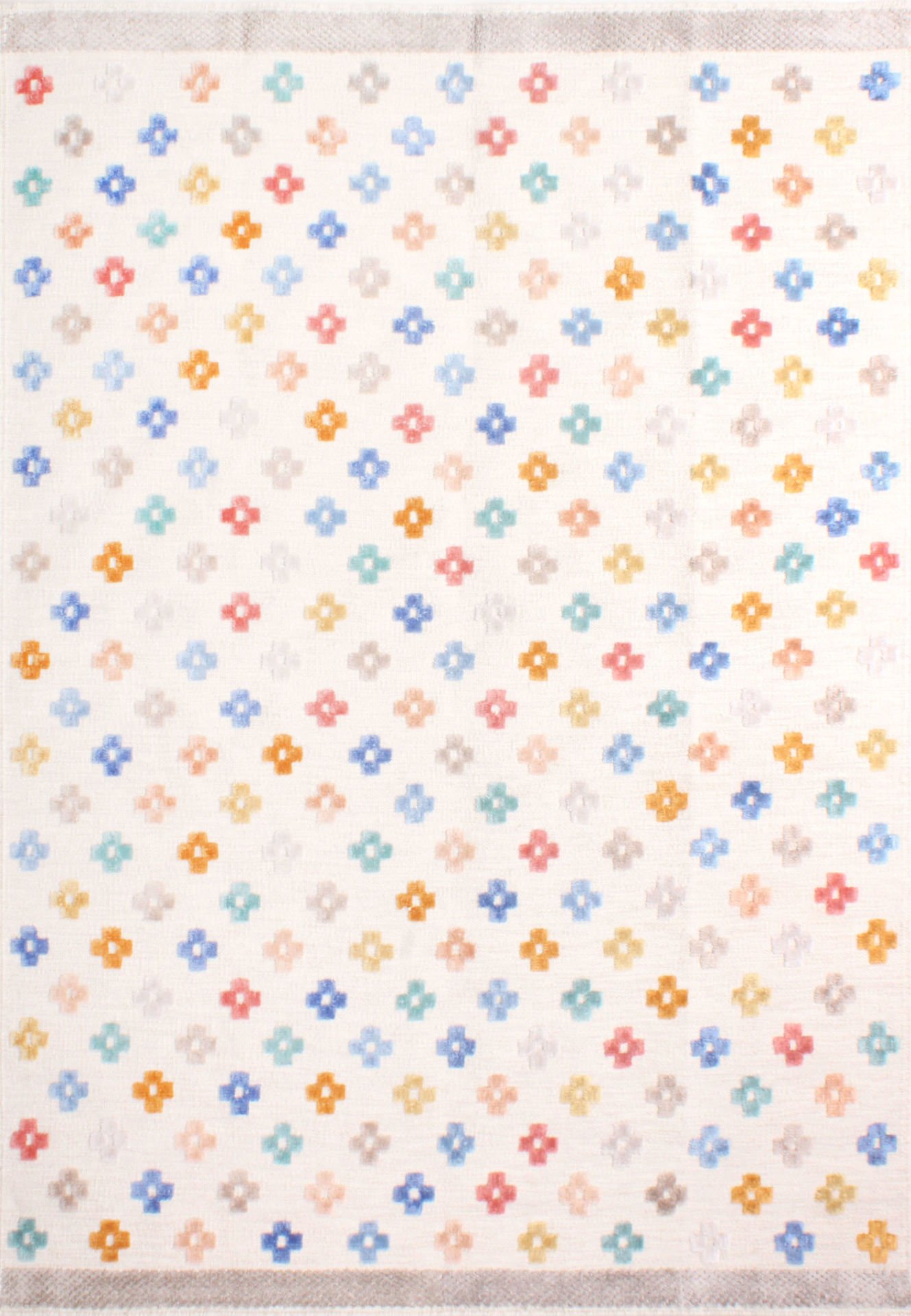 Kabartma Çiçekli El Dokuması Kilim