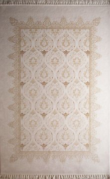 Krem Rengi Klasik Makine Halısı