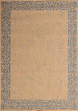 Kenarı Mavi Hasır Halı