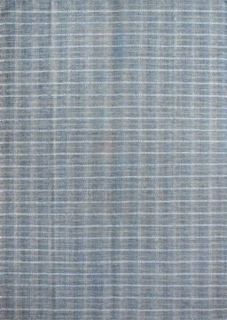 Mavi Ekoseli El Dokuma Kilim