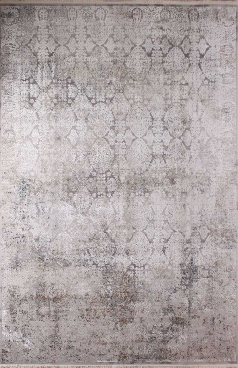 Silik Damask Desenli Bambu Halı