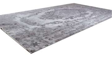 Kabartmalı Gri Retro Halı