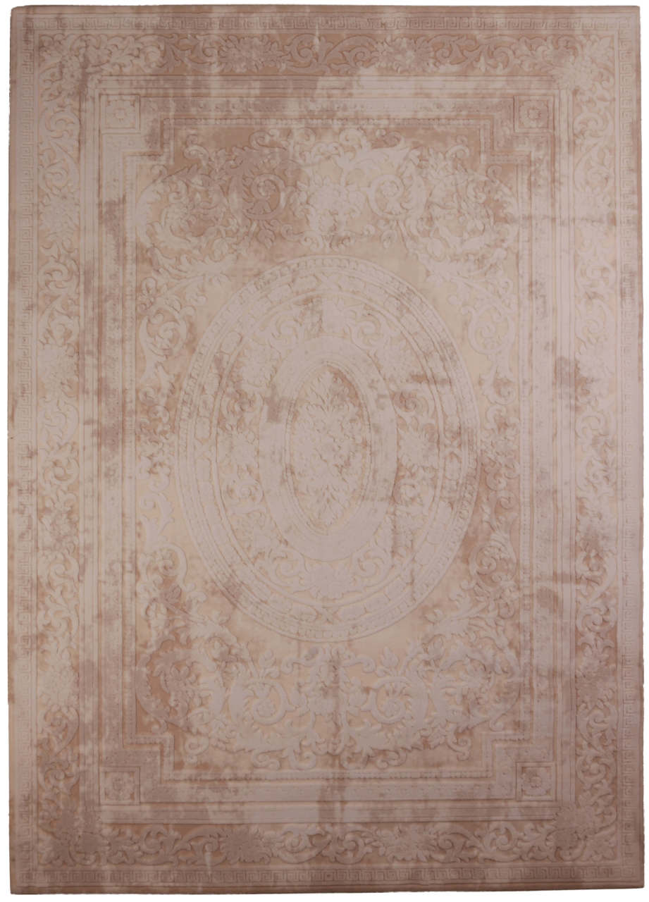 Bej Silik Desenli Halı