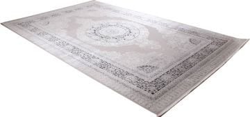 Klasik Desenli Antrasit Bambu Halı