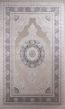 Klasik Desenli Antrasit Bambu Halı