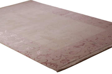 Pembe Bordürlü Klasik Makine Halısı