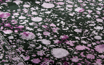 Siyah Zeminli Bambu Halı