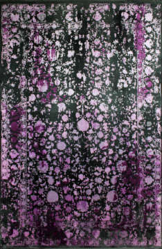 Siyah Zeminli Bambu Halı