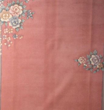 Mavi Kenarlı Pembe Çin Halısı