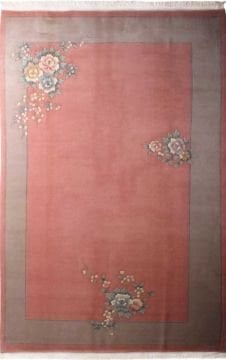 Mavi Kenarlı Pembe Çin Halısı