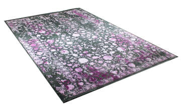 Siyah Zeminli Bambu Halı 2.00 x 2.90