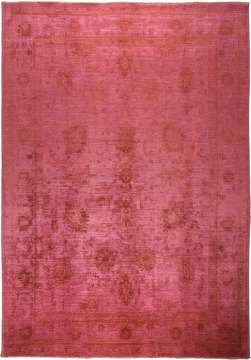 Kendi İçinden Desenli Pembe Overdye Halı