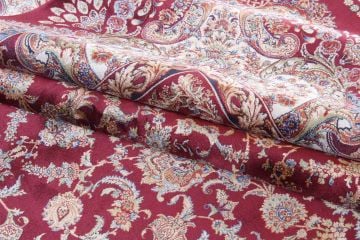 Bordo Bambu İpek Salon Halısı