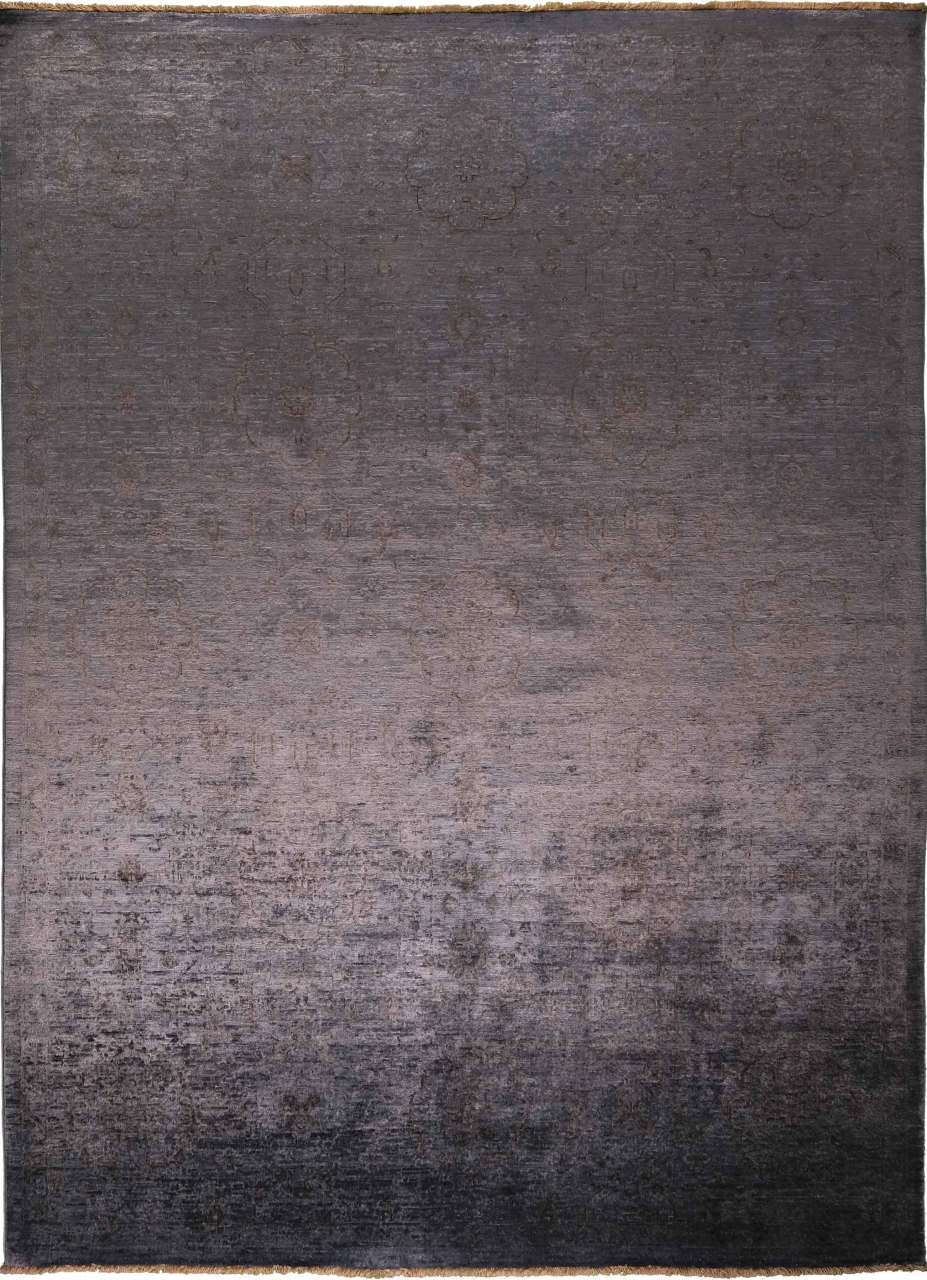 Antrasit Renk Parlak Overdye Halı
