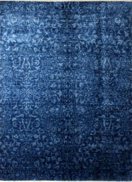 Parlak Lacivert Overdye Halı