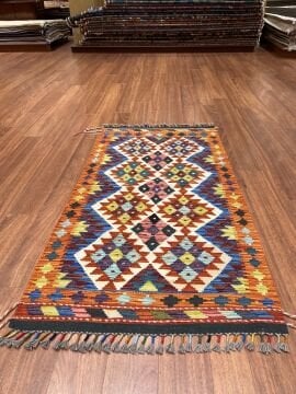 Küçük Boy Renkli Dokuma  Kilim