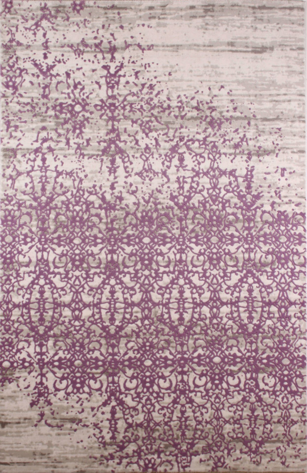 Pink Patterned Antique Machine Made Carpet