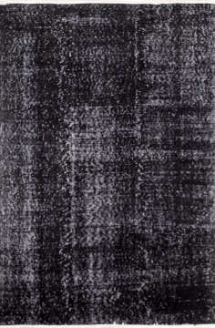 Düz Desensiz Eskitme Siyah Halı