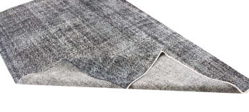 Desensiz Eskitme Siyah Halı