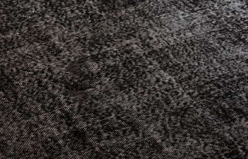 Desensiz Eskitme Siyah Halı